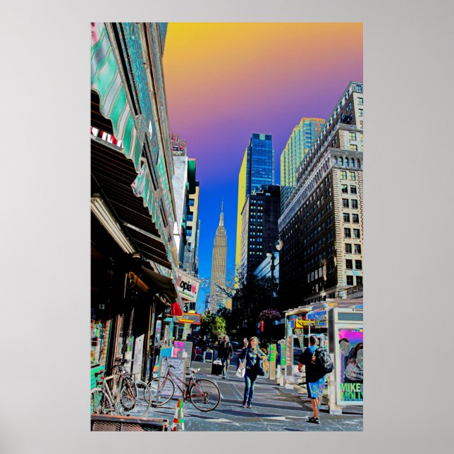 Empire State Gebäude vom 42. Poster (Vorne)