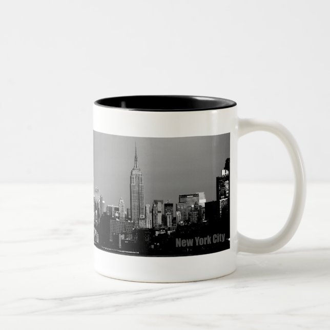 Empire State Gebäude Zweifarbige Tasse (Rechts)