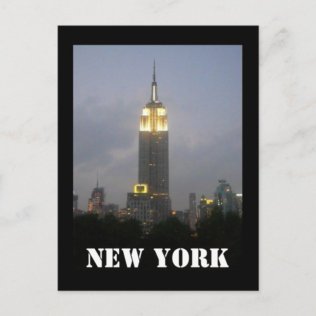 Empire State New York Postkarte (Vorderseite)