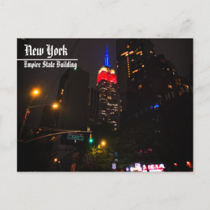Empire State & Washington Square Postkarte New Yor