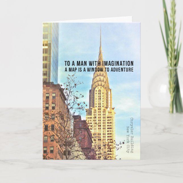 EMPIRE VIEW Grußkarte Dankeskarte (Vorderseite)