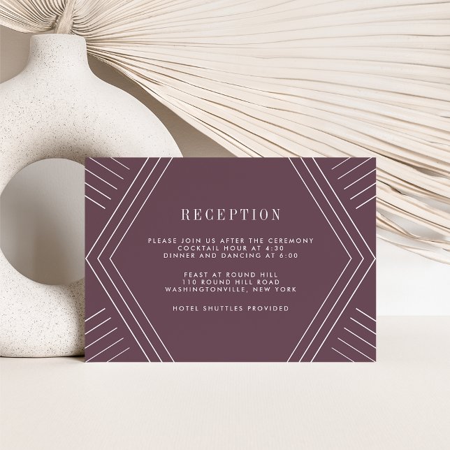Empire Wedding Reception Card | Eggpflanze Einladung (Von Creator hochgeladen)