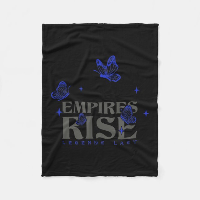 Empires Rise Legend Letzte Inspiration Butterfly Q Fleecedecke (Vorderseite)