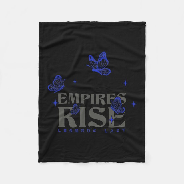 Empires Rise Legend Letzte Inspiration Butterfly Q Fleecedecke (Vorderseite)