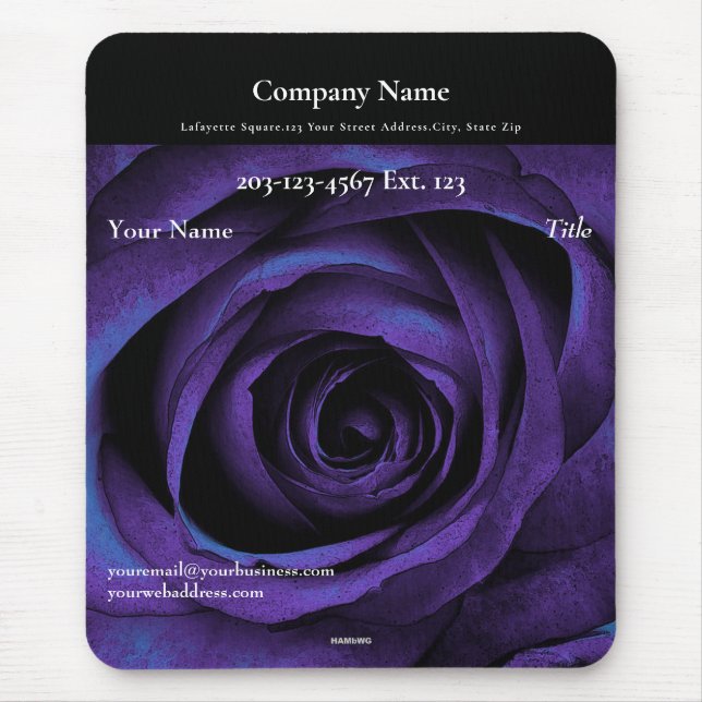 Employee Gift Mousepad Rose - HAMbyWG (Vorne)