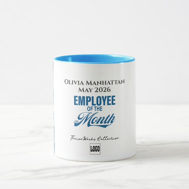 Employee of the Month Custom Business Recognition Tasse (Zentrum)