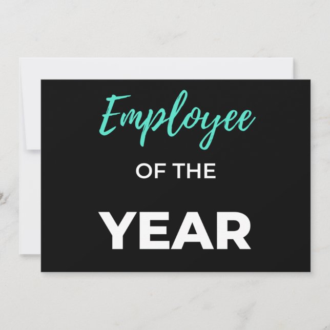 Employee Of The Year Feiertagskarte (Vorderseite)