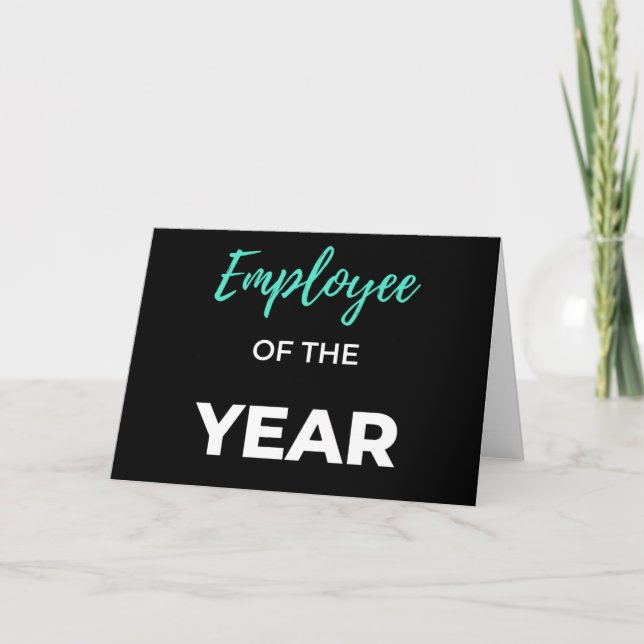 Employee Of The Year Karte (Vorderseite)