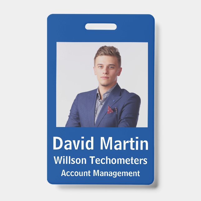Employee Photo ID with custom details Ausweis (Vorderseite)