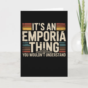 Emporia Kansas Es ist eine Emporia-Sache Retro-Hom Karte