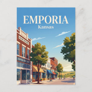 Emporia, Kansas Postkarte