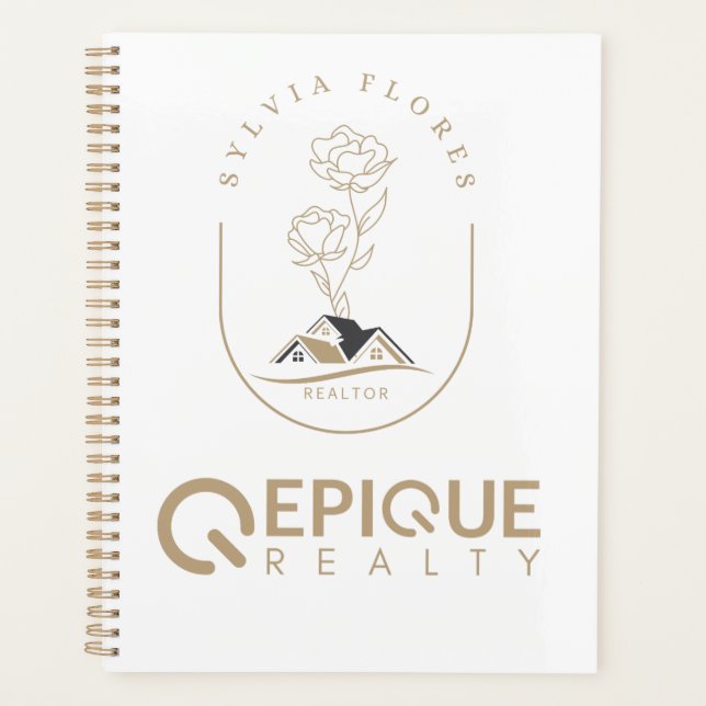 Empower- Epique Realty Spiral Gold Planner Planer (Vorderseite)