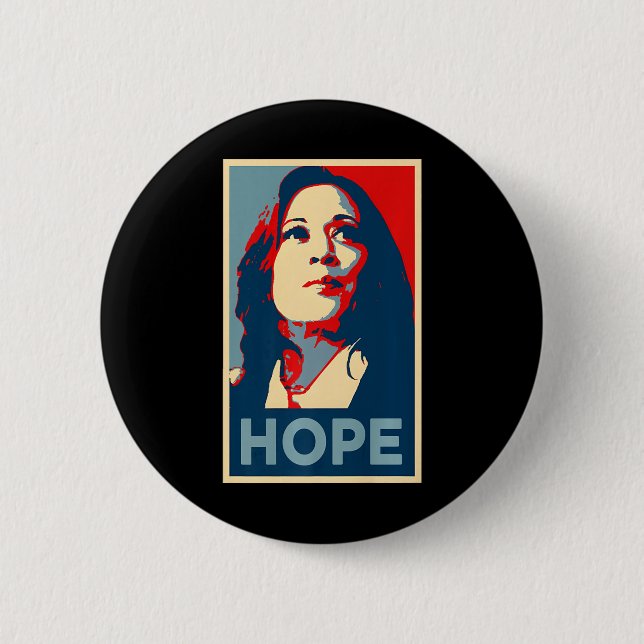 Empower Hope Joy Kamala Harris Obama Poster 47. S Button (Vorderseite)