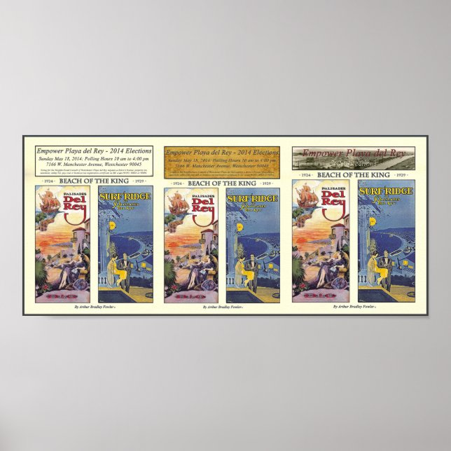 Empower Playa del Rey - Wahlen 2014 Poster (Vorne)