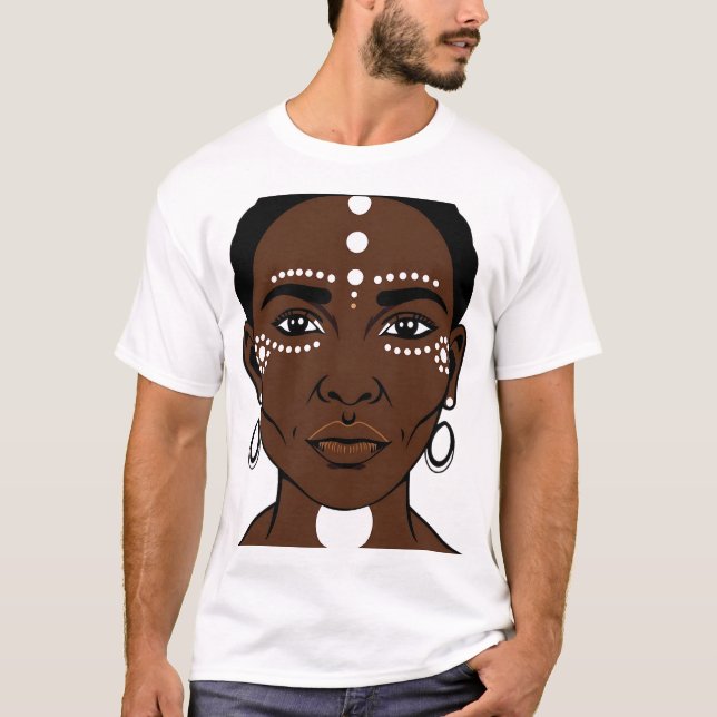 Empowered Aborigine Woman Face T-Shirt