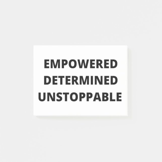 Empowered Determined Unstoppable Women Post-it Klebezettel (Vorderseite)