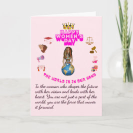 Empowered to lead happy women's day karte