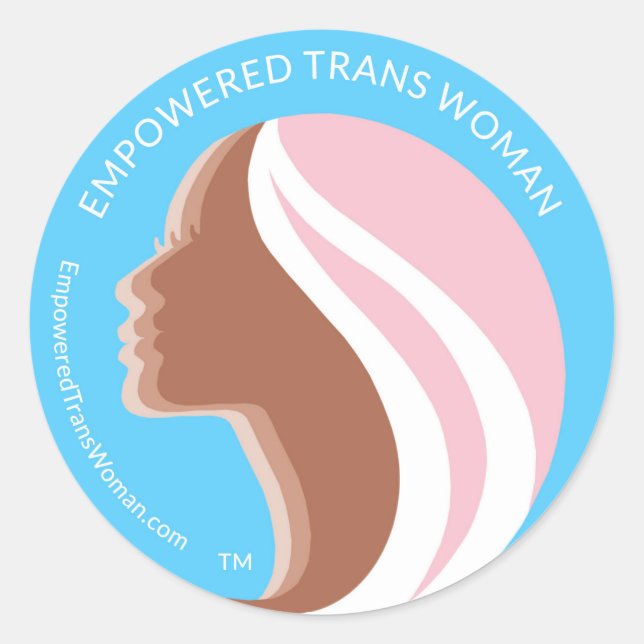 Empowered Trans Woman 3" Aufkleber (#A) Blatt von  (Vorderseite)