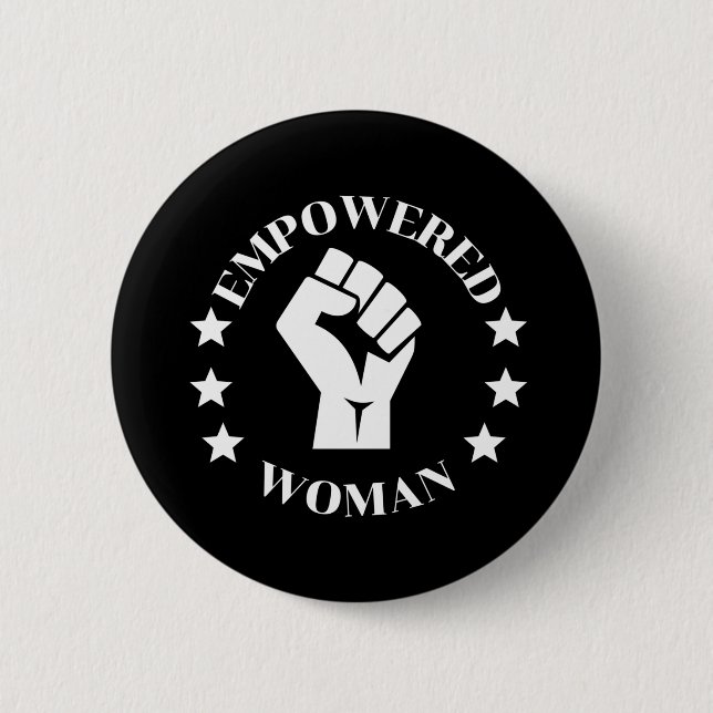 Empowered Woman Button (Vorderseite)