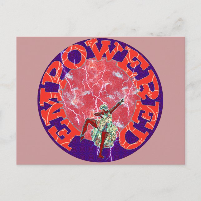 Empowered Woman Postkarte (Vorderseite)