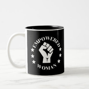 Empowered Woman Zweifarbige Tasse
