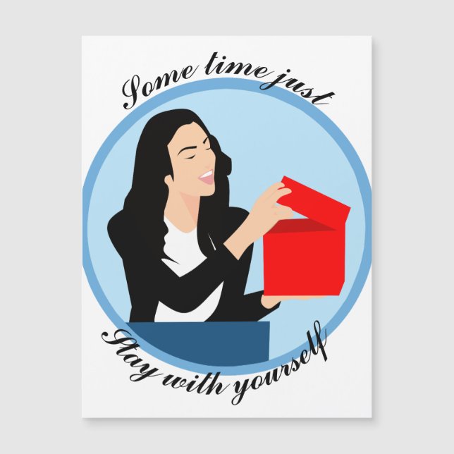 "Empowerher: Frauentage wünscht" Magnetkarte (Vorderseite)