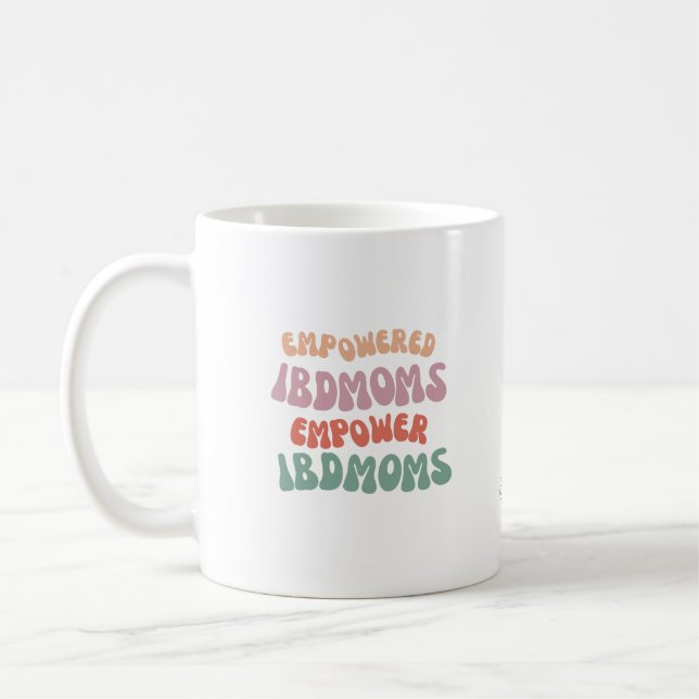 Empowerierte IBDMoms-Tasse Kaffeetasse (Links)
