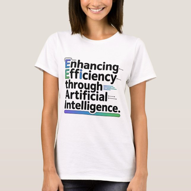 "Empowering AI Efficiency T-Shirt | Tech Team (Vorderseite)