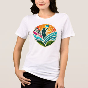 Empowering Humanity V-Ausschnitt Tri-Blend Shirt