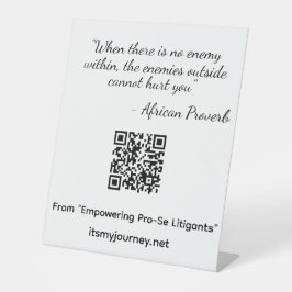 Empowering Pro-Se-Pedestal Sockelschild