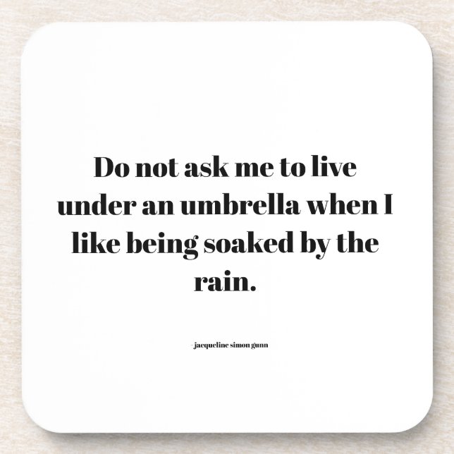 Empowering quote getränkeuntersetzer (Vorderseite)