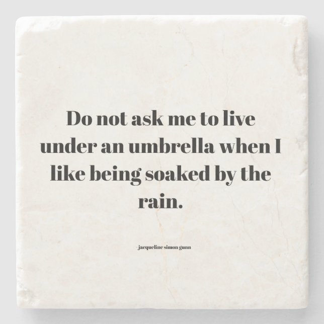 Empowering quote steinuntersetzer (Vorderseite)