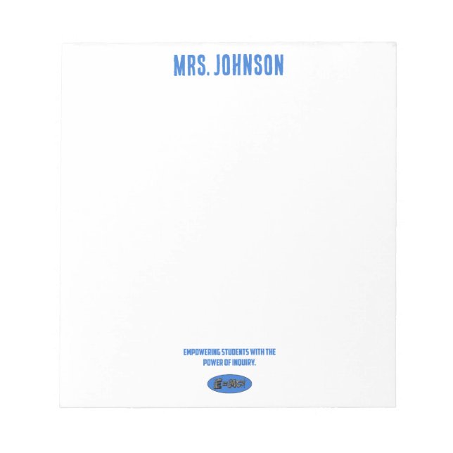 Empowering Students: Power Of Inquiry Science Notizblock (Vorderseite)