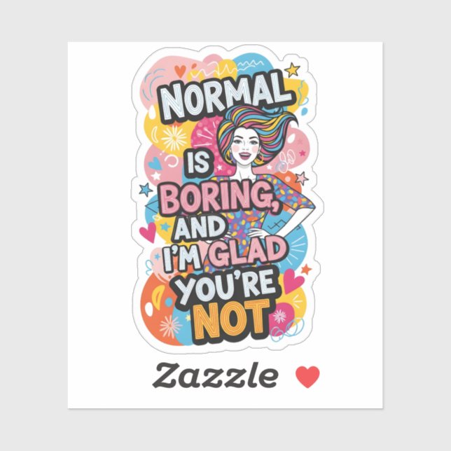 Empowering Woman Pop Art Bold Quote Design Aufkleber (Blatt)