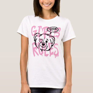 Empowering Women: GIRLS RULES Kunstwerk T-Shirt