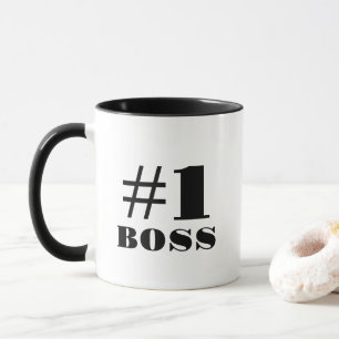 Empowerment #1-Boss-Zitat - Sleek Black Minimalist Tasse