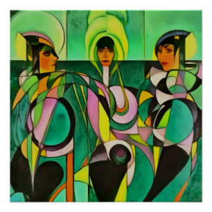 Empowerment gleicht Abstrakte Kunst des Eigenkapit Poster