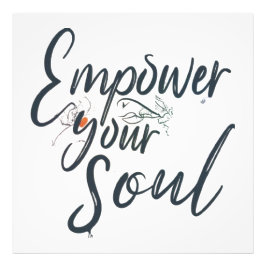 "Empowerment Ihres Souls - Motivierend Thread Fotodruck