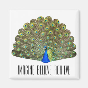 Empowerment Peacock Magnet