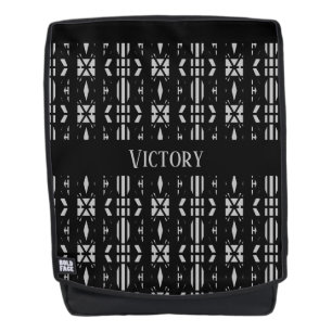 Empowerment Silver Gray & Black Rucksack