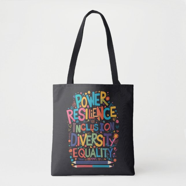 Empowerment und Diversity Inspiration Tote Bag (Vorderseite)