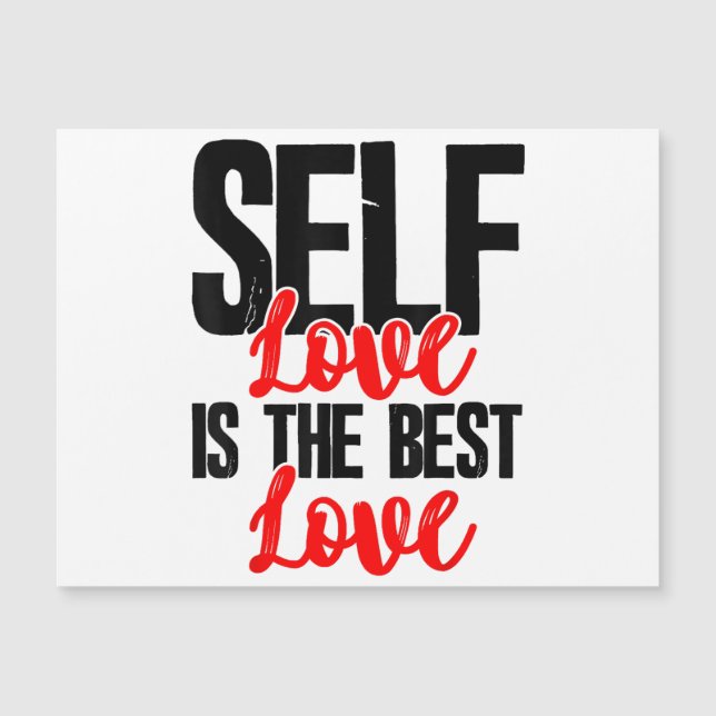 Empowerment von Frauen - Selbstbewusstsein ist die Magnetkarte (Vorderseite)