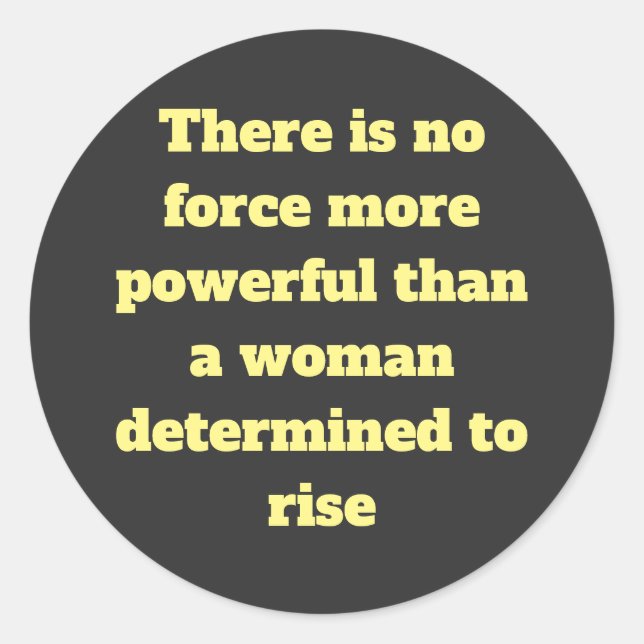 Empowerment-Worte für Frauen Runder Aufkleber (Vorderseite)