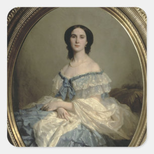 Empress Charlotte von Mexiko Quadratischer Aufkleber