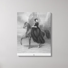 Empress Elisabeth of Austria on horse Leinwanddruck