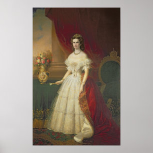 Empress Elizabeth of Bavaria , 1863 Poster