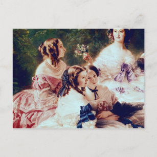Empress Eugenie und ihre Damen in Wart Postkarte
