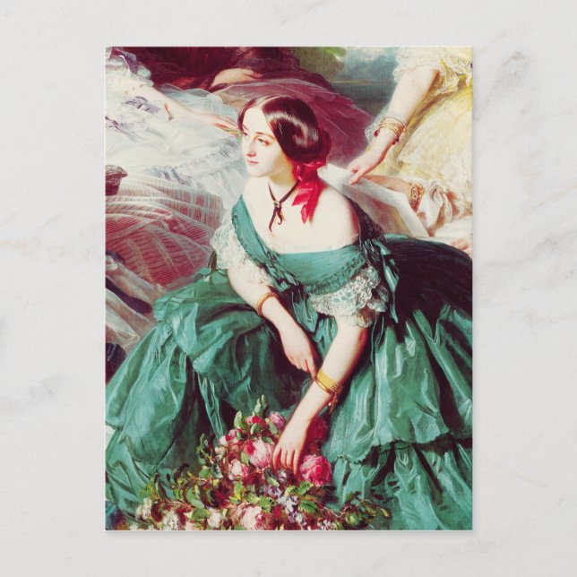 Empress Eugenie und ihre Damen in Wart Postkarte (Vorderseite)