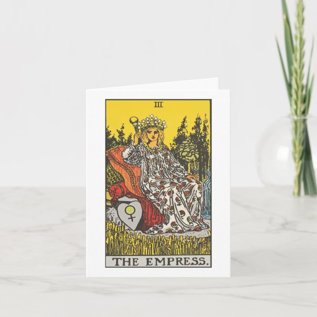 Empress Tarot card - Rider Waite Smith Tarot Karte (Vorderseite)