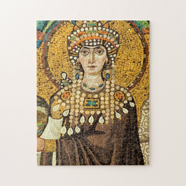 Empress Theodora Byzantine Mosaikikon Puzzle (Vertikal)